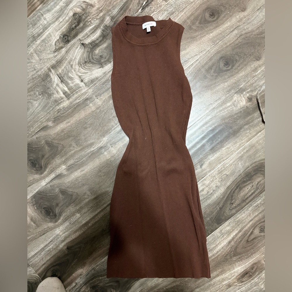 Better Be Chocolate Brown Midi Dress